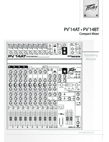Compact Mixer - Peavey Electronics
