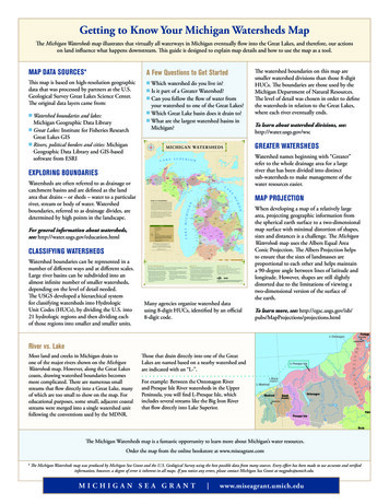 Getting To Know Your Michigan Watersheds Map