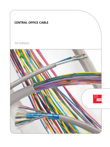 CENTRAL OFFICE CABLE 1st Edition - Kronect