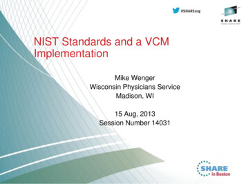 NIST Standards And A VCM Implementation