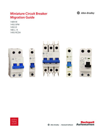 Miniature Circuit Breaker Migration Guide - Rockwell Automation