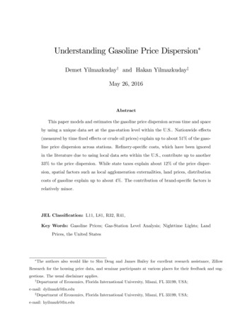Understanding Gasoline Price Dispersion - Florida International University