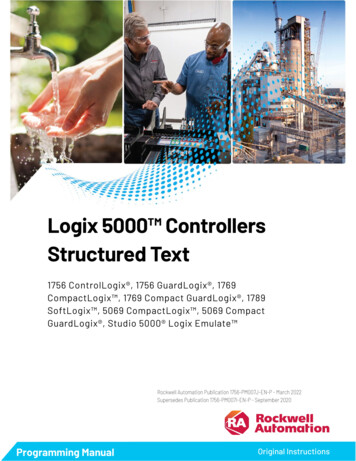 Logix 5000 Controllers Structured Text - Rockwell Automation