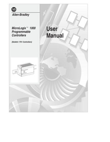 1761-UM003B-EN-P MicroLogix 1000 Programmable Controllers User Manual