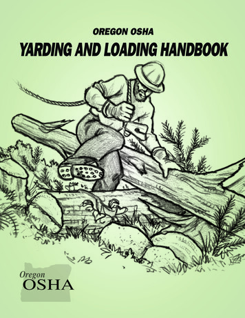 Oregon Osha Yarding And Loading Handbook