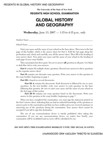 Global History And Geography - Osa