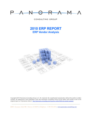 2010 ERP REPORT - Panorama Consulting