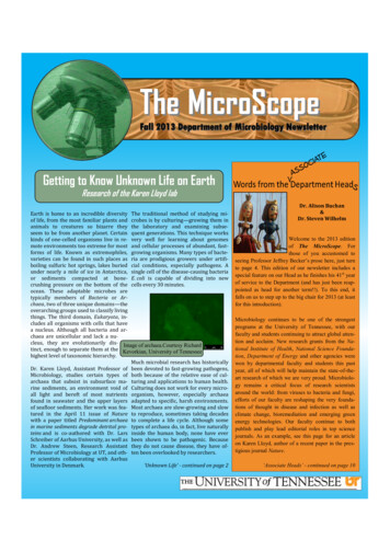 The MicroScope - University Of Tennessee