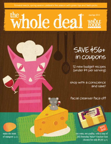SAVE 56 In Coupons - Whole Foods Market