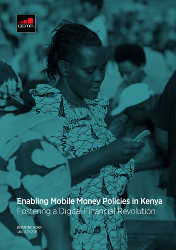 Enabling Mobile Money Policies In Kenya Fostering A Digital Financial .