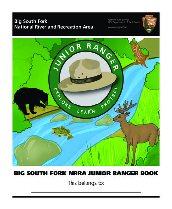 Big South Fork Nrra Junior Ranger Book - Nps