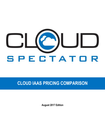 Cloud Iaas Pricing Comparison