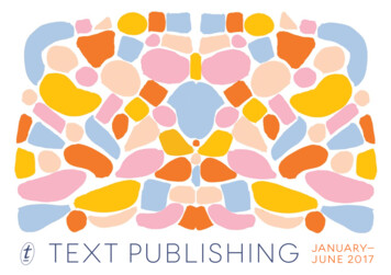 Text Publishing January- June 2017