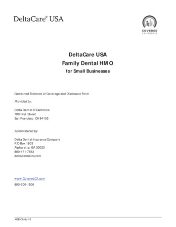 DeltaCare USA Family Dental HMO - Covered California