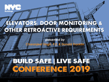 2019 Elevators Door Monitoring Other Retroactive Requirements