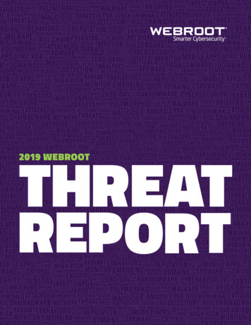 Threat 2019 Webroot Report