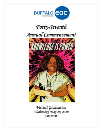 Forty-Seventh Annual Commencement - University At Buffalo