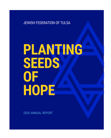 PLANTING SEEDS OF HOPE - Jewish Federation Of Tulsa