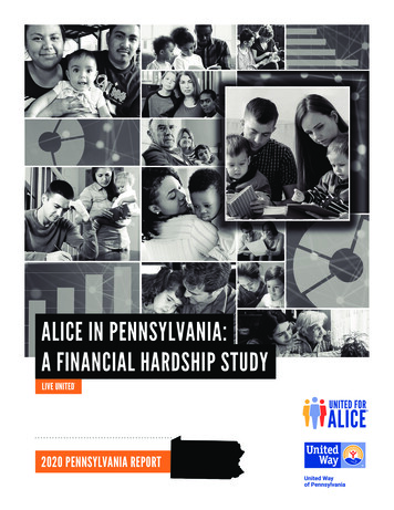 Alice In Pennsylvania: A Financial Hardship Study