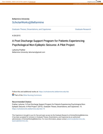 A Post Discharge Support Program For Patients Experiencing .
