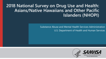 2018 National Survey On Drug Use And Health: Asians/Native . - SAMHSA