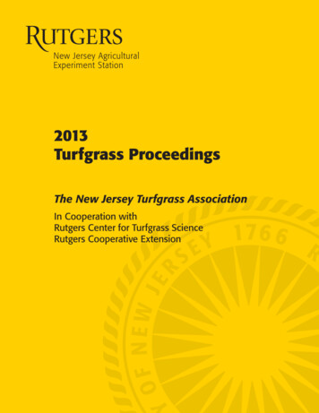 2013 Turfgrass Proceedings