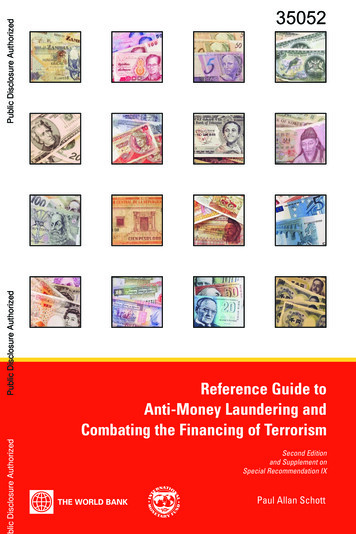 Reference Guide To Anti-Money Laundering And Combating The Financing Of .