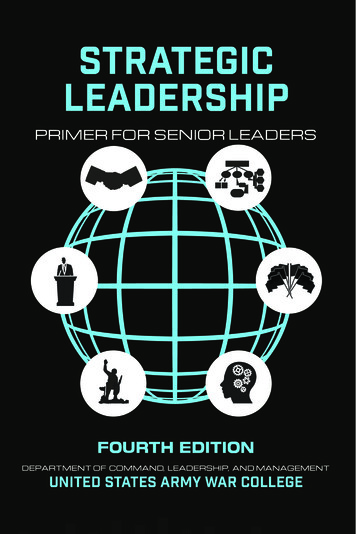 Strategic Leadership Primer For Senior Leaders, 4th Ed.