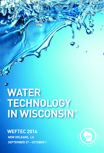 WATER TECHNOLOGY IN WISCONSIN - Na.eventscloud 