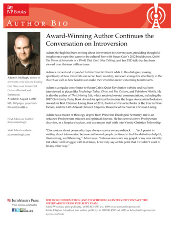 Award-Winning Author Continues The Conversation On . - InterVarsity Press