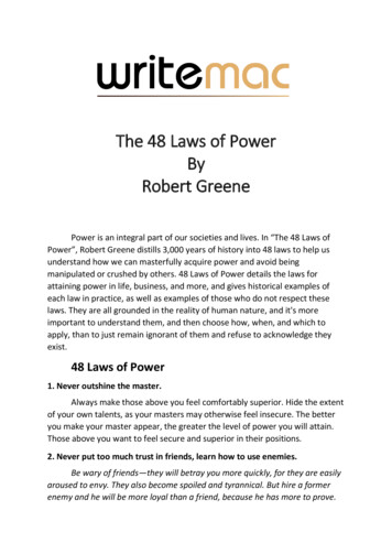 The 48 Laws Of Power By Robert Greene - Writemac 