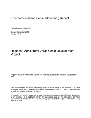 Environmental And Social Monitoring Report - Adb 