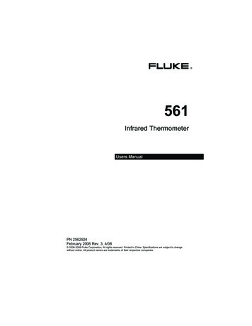Infrared Thermometer - Fluke Corporation