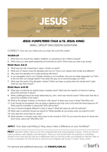 Jesus #Unfiltered (Talk 6/12: Jesus: King)