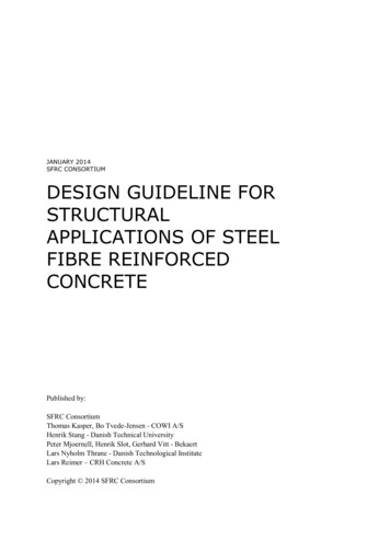 Design Guideline For Structural Applications Of Steel Fibre Reinforced .