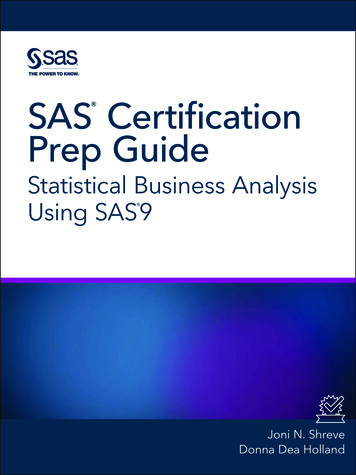 SAS Certification Prep Guide: Statistical Business Analysis Using SAS(R)9