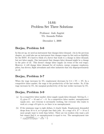 14.64: Problem Set Three Solutions - Live-qa.ocw.mit.edu