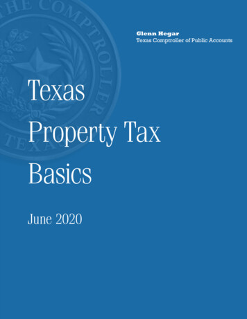 Texas Property Tax Basics