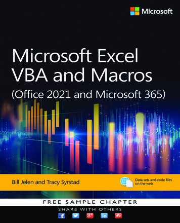 Microsoft Excel VBA And Macros (Office 2021 And Microsoft 365)