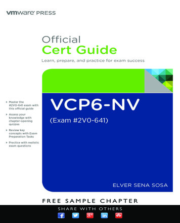 VCP6-NV Official Cert Guide (Exam #2V0-641) - Pearsoncmg 