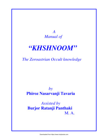 A Manual Of Khshnoom - Holybooks 
