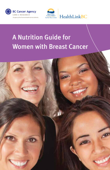 A Nutrition Guide For Women With Breast Cancer