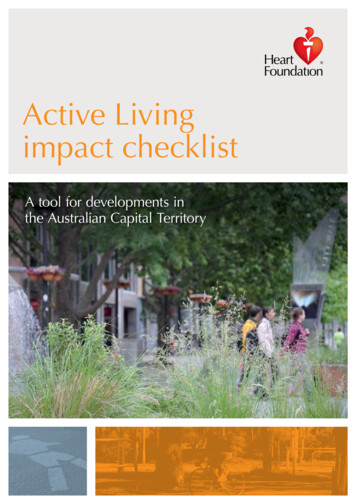 Active Living Impact Checklist - The Heart Foundation