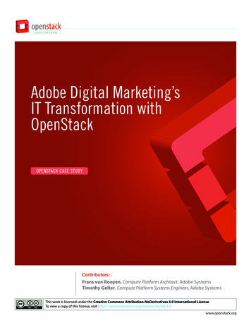 Adobe Digital Marketing's IT Transformation With OpenStack