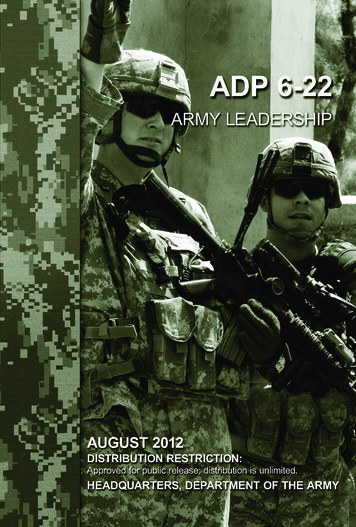ADP 6-22 24 July 2012 - United States Army