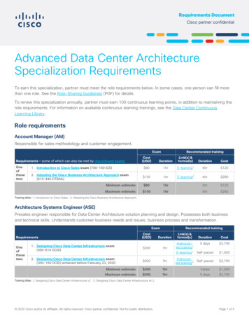 Advanced Data Center Architecture Specialization - Ingram Micro