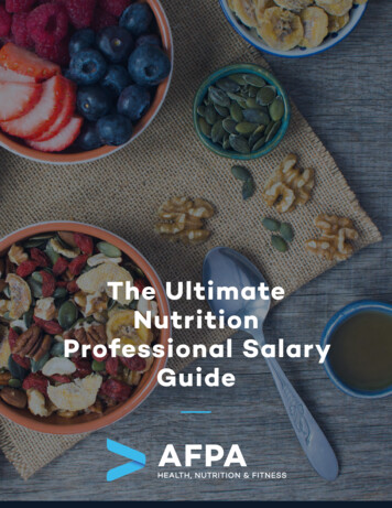 The Ultimate Nutrition Professional Salary Guide