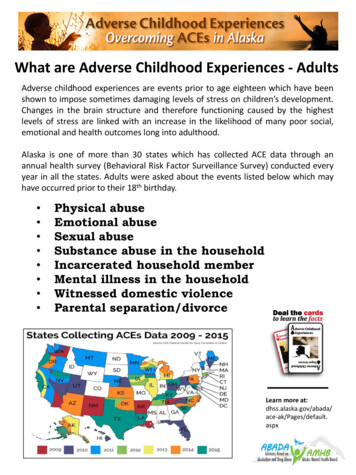 What Are Adverse Childhood Experiences - Adults