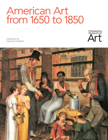 American Art From 1650 To 1850 - Philadelphia Museum Of Art