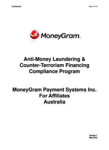Anti-Money Laundering & Counter-Terrorism Financing Compliance Program .